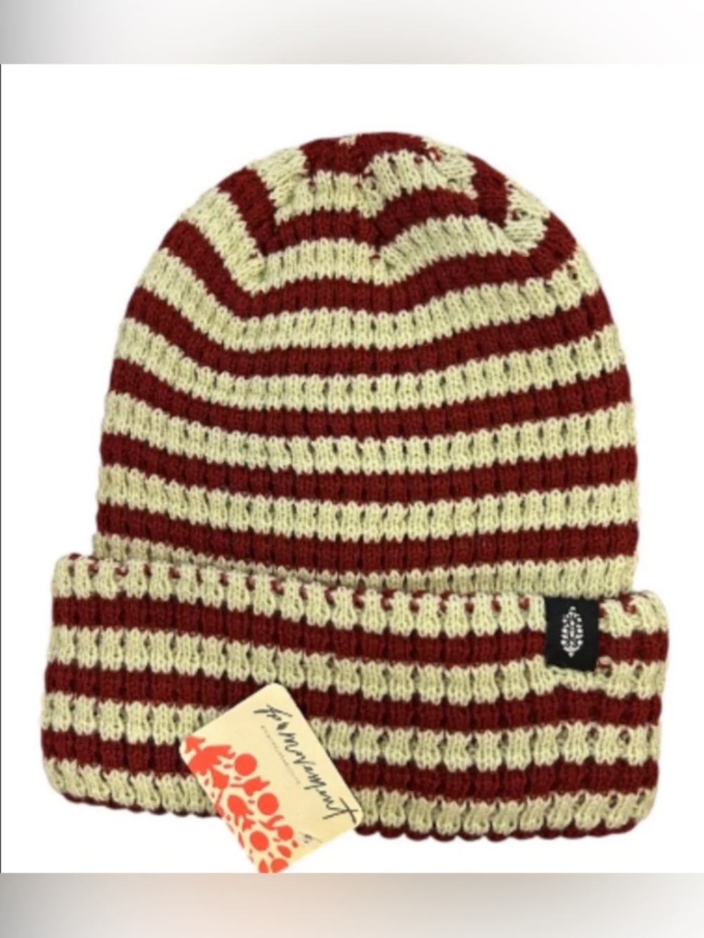 NWT FP Movement Stripe it up Beanie in Mint Chocolate